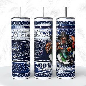 COWBOYS Dallas Grill 20 oz Stainless steel tumbler with lid